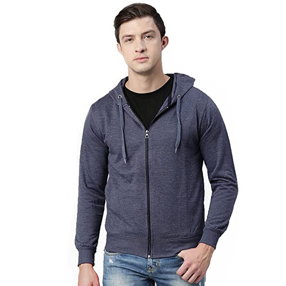 Pullover with Zipper and Hood - Yellow Spark